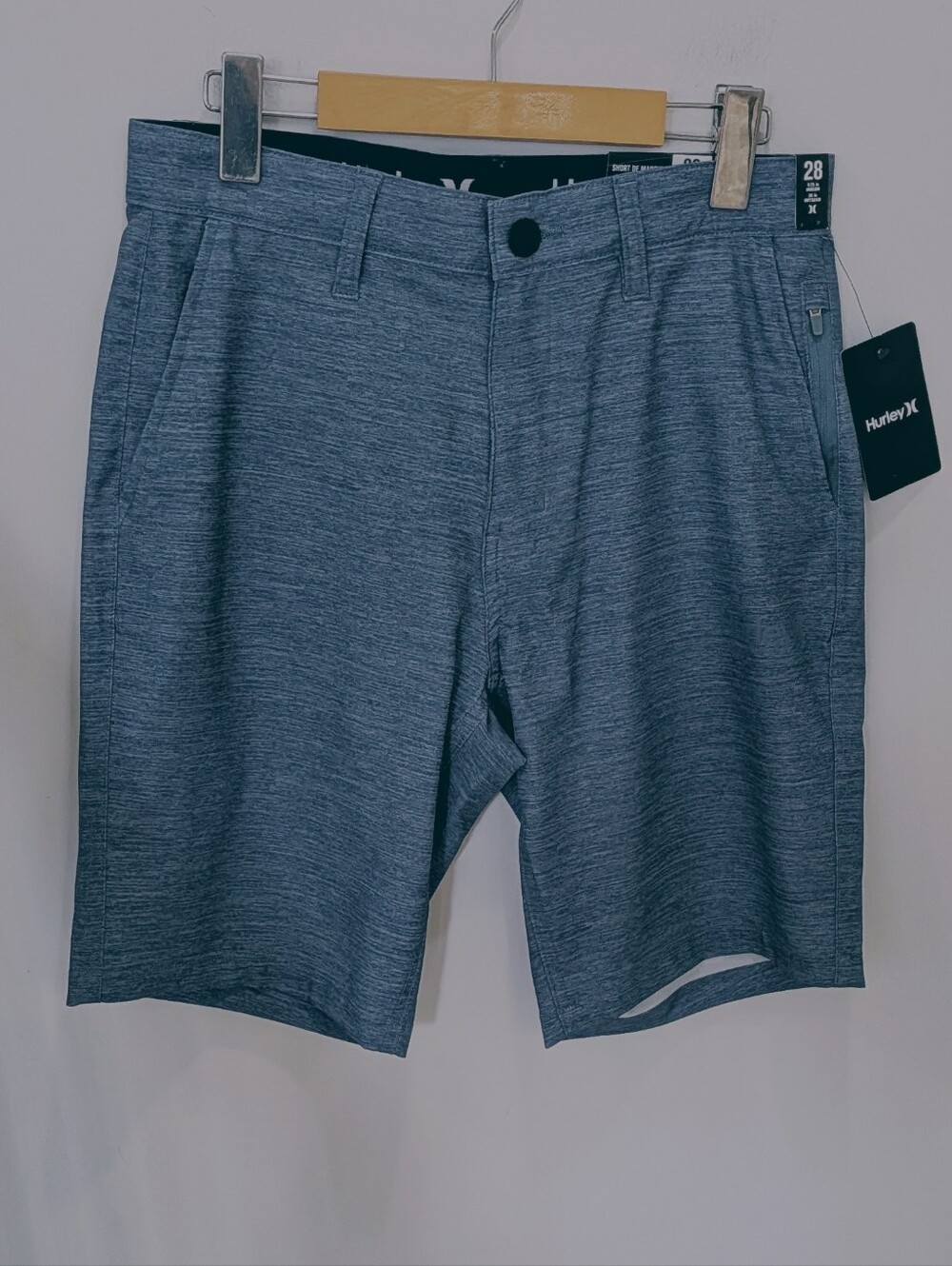 HURLEY | Men's Grey Teal Essential Heather Hybrid Water Repellent Walk Short